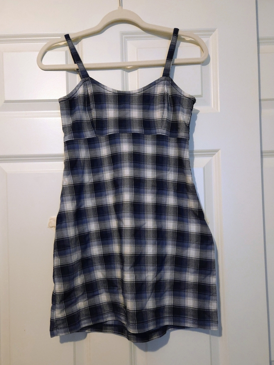 Hollister Dresses & Skirts - Hollister Blue and White Plaid Mini Dress